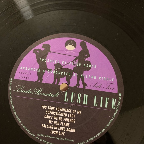 Linda Ronstadt LUSH LIFE Vinyl LP Record New Open Box - Picture 2 of 9